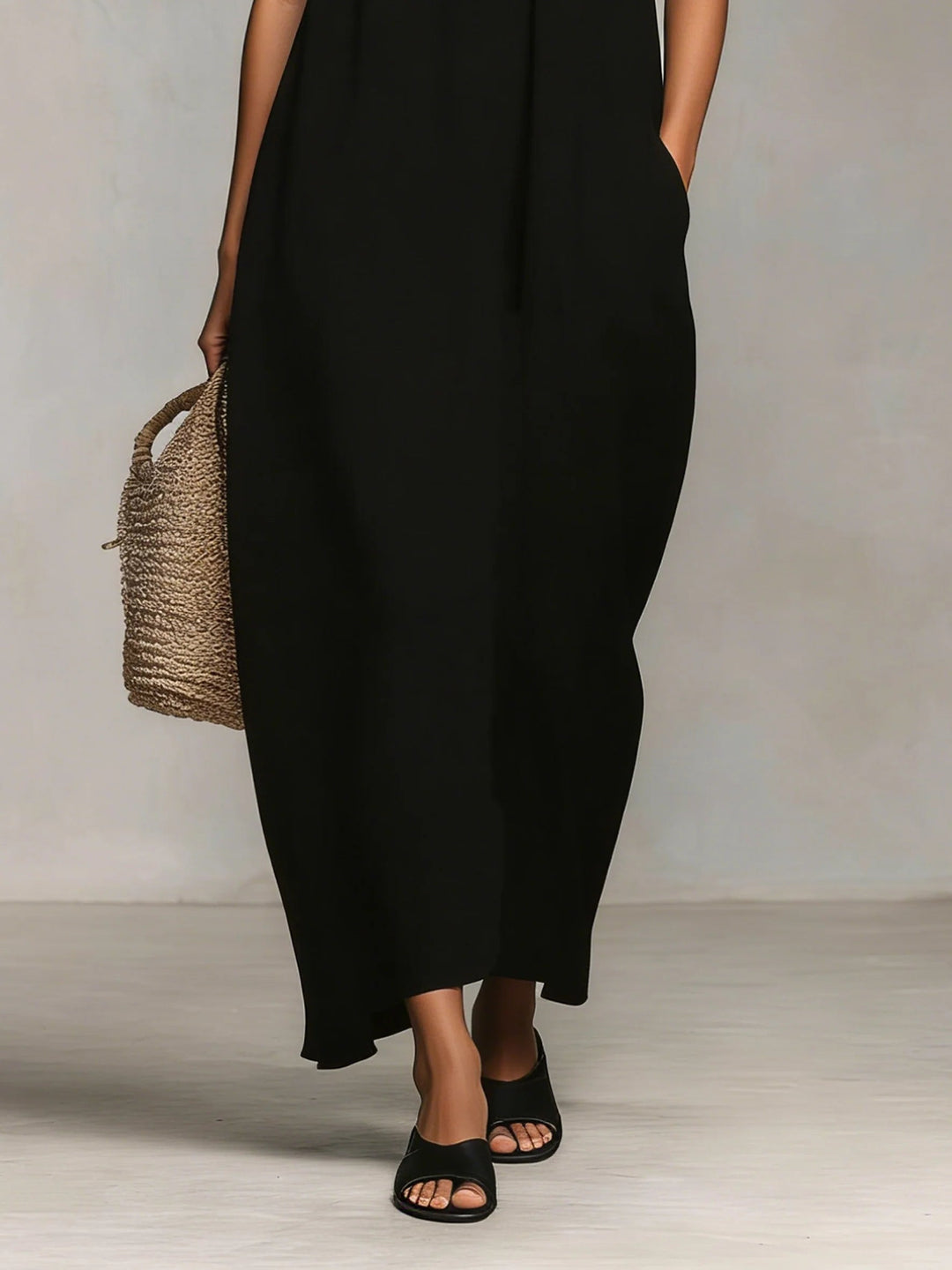 Mirelle™ | Vestido Maxi con Bloques de Color y Tirantes Delgados