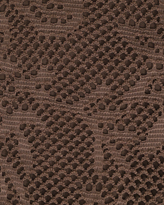 Bikini Halter Texturizado Marrón