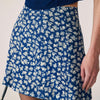 Falda Mini A-Line Floral en Marino