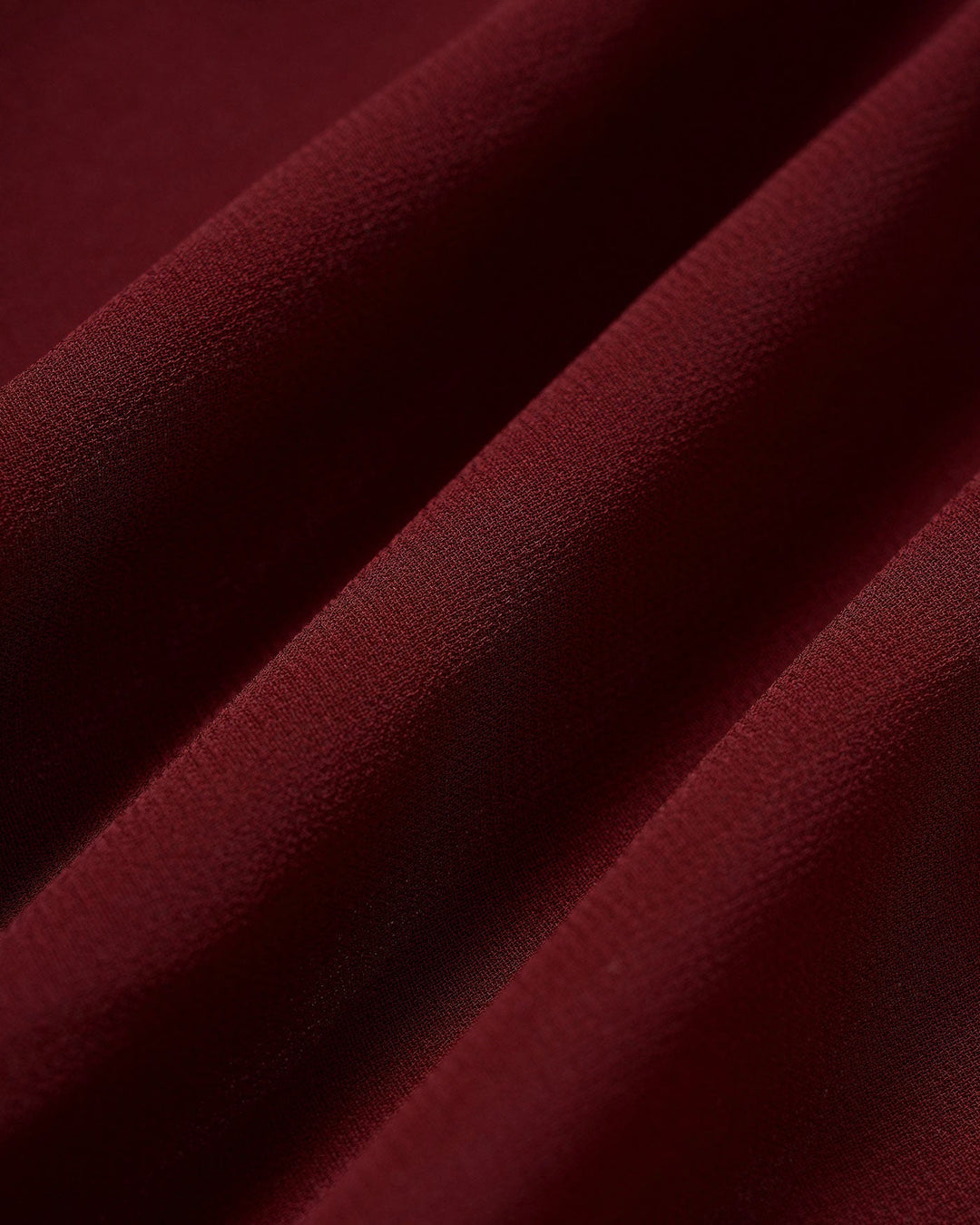 Vestido Midi Sin Mangas de Chiffon Rojo Vino