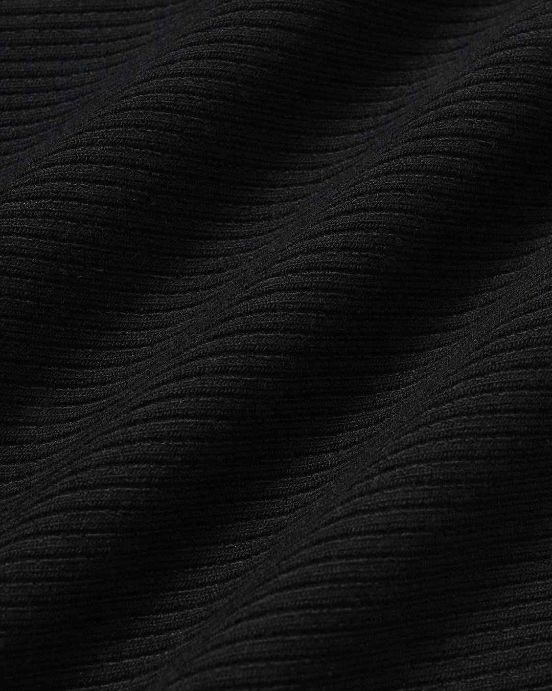 La Camiseta Sin Mangas de Punto Acanalado Negra