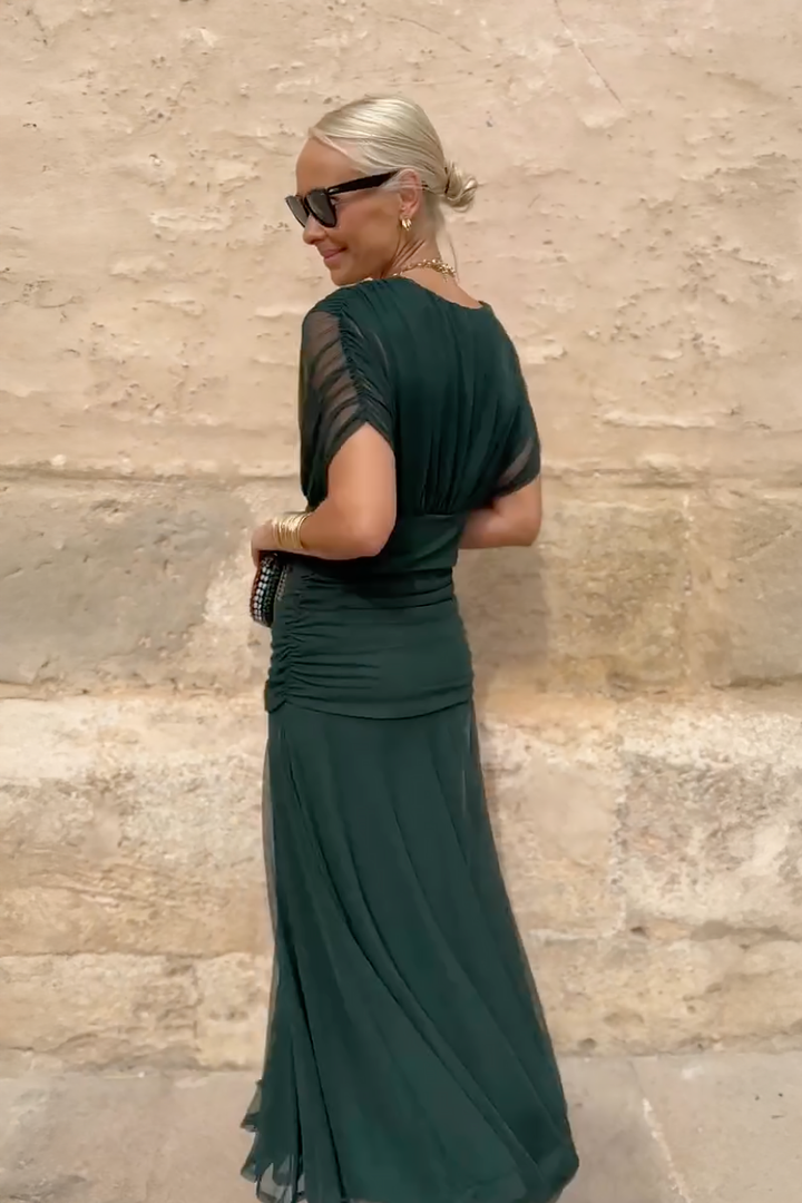 Luisa | Vestido Maxi de Fiesta Elegante con Escote en V