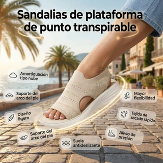 Elisa | Sandalias de Punto Transpirable