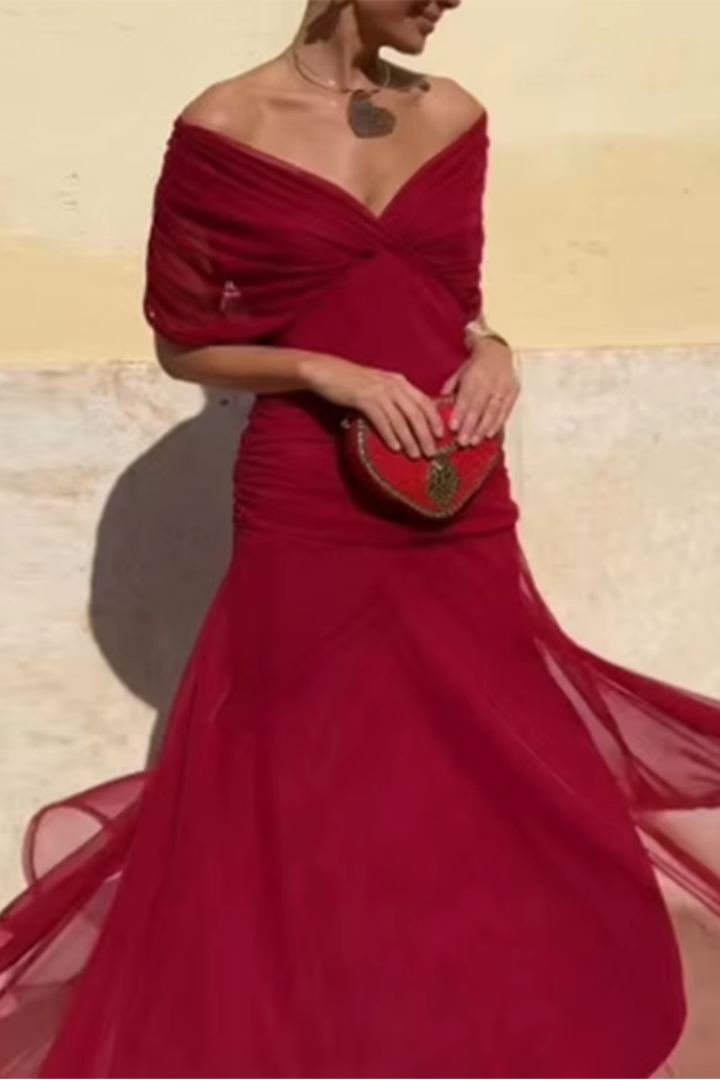 Luisa | Vestido Maxi de Fiesta Elegante con Escote en V