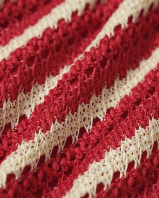 Conjunto de Bikini de O-Ring Rojo en Contraste