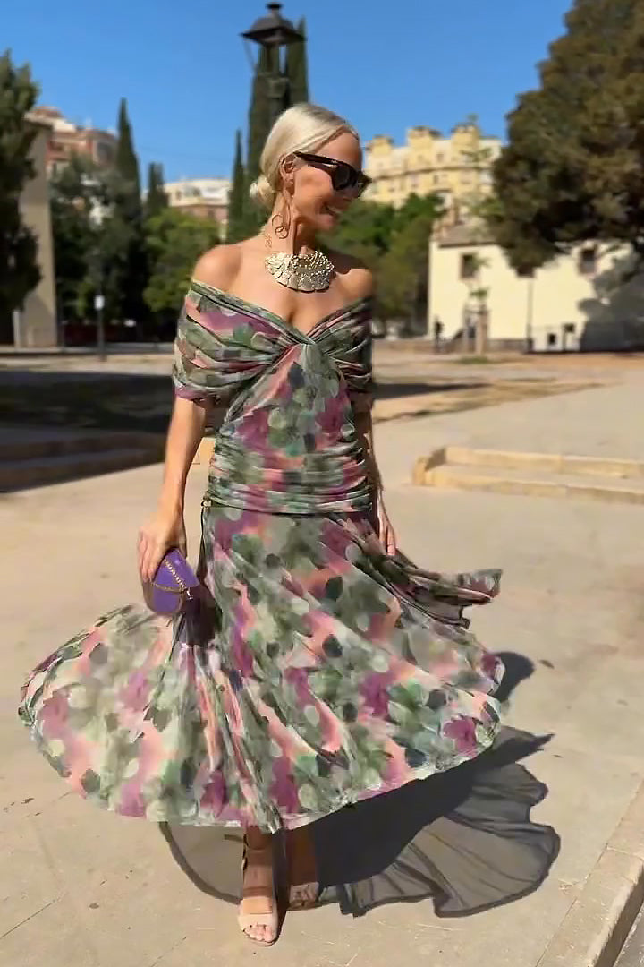 Luisa | Vestido Maxi de Fiesta Elegante con Escote en V