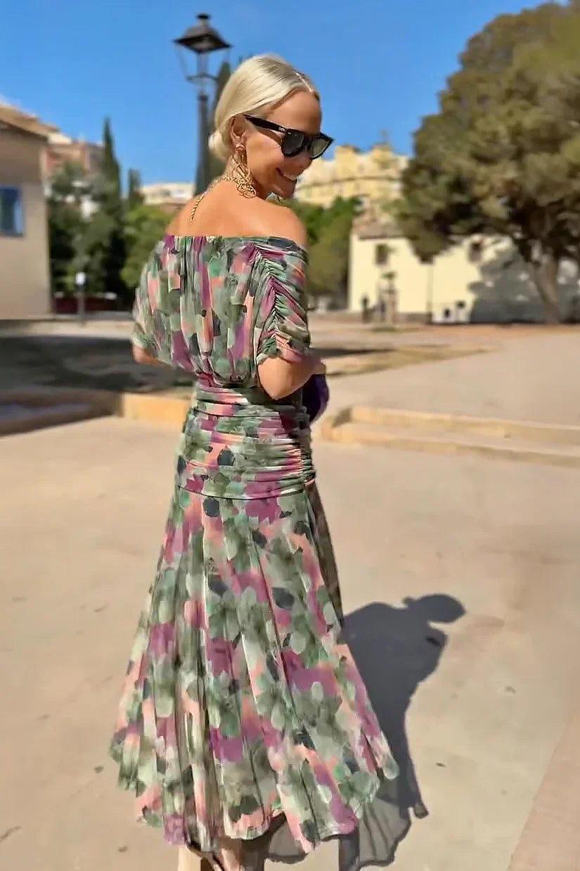 Luisa | Vestido Maxi de Fiesta Elegante con Escote en V
