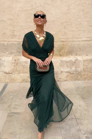 Luisa | Vestido Maxi de Fiesta Elegante con Escote en V