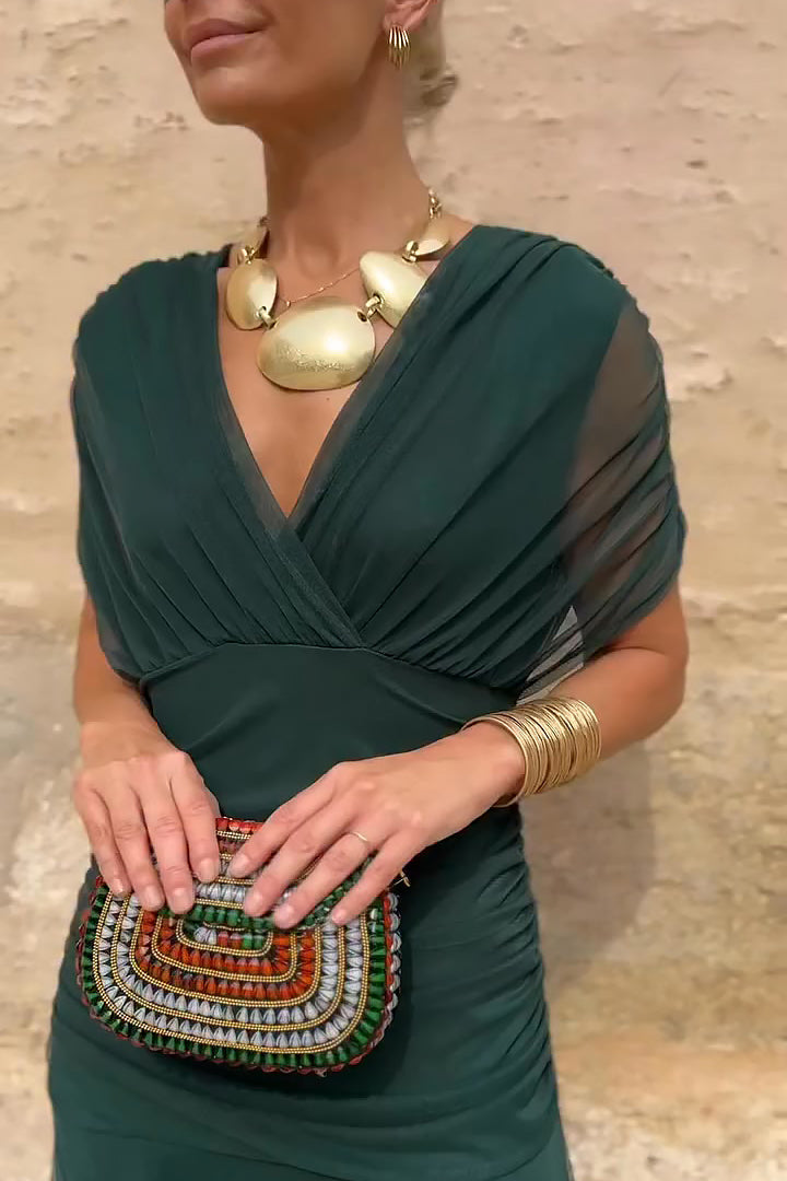 Luisa | Vestido Maxi de Fiesta Elegante con Escote en V