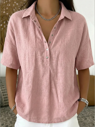 Abril | Blusa con cuello y detalle de botones