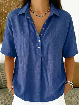 Abril | Blusa con cuello y detalle de botones