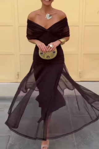 Luisa | Vestido Maxi de Fiesta Elegante con Escote en V