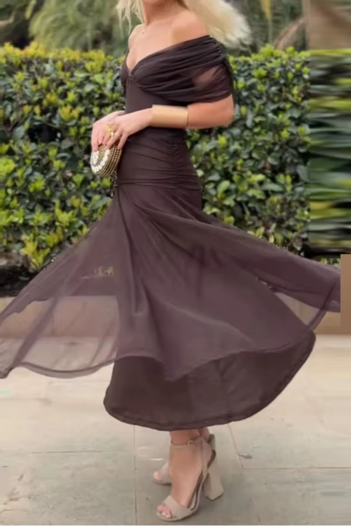 Luisa | Vestido Maxi de Fiesta Elegante con Escote en V