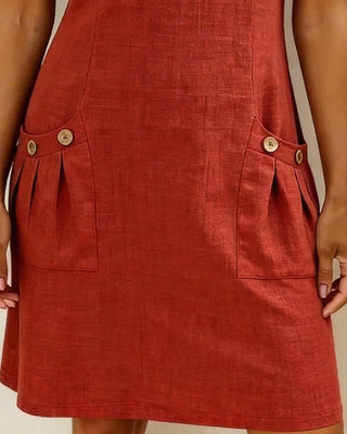 Jimena | Vestido de algodón con cremallera