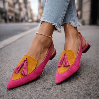 Elena | Sandalias con tiras y borlas