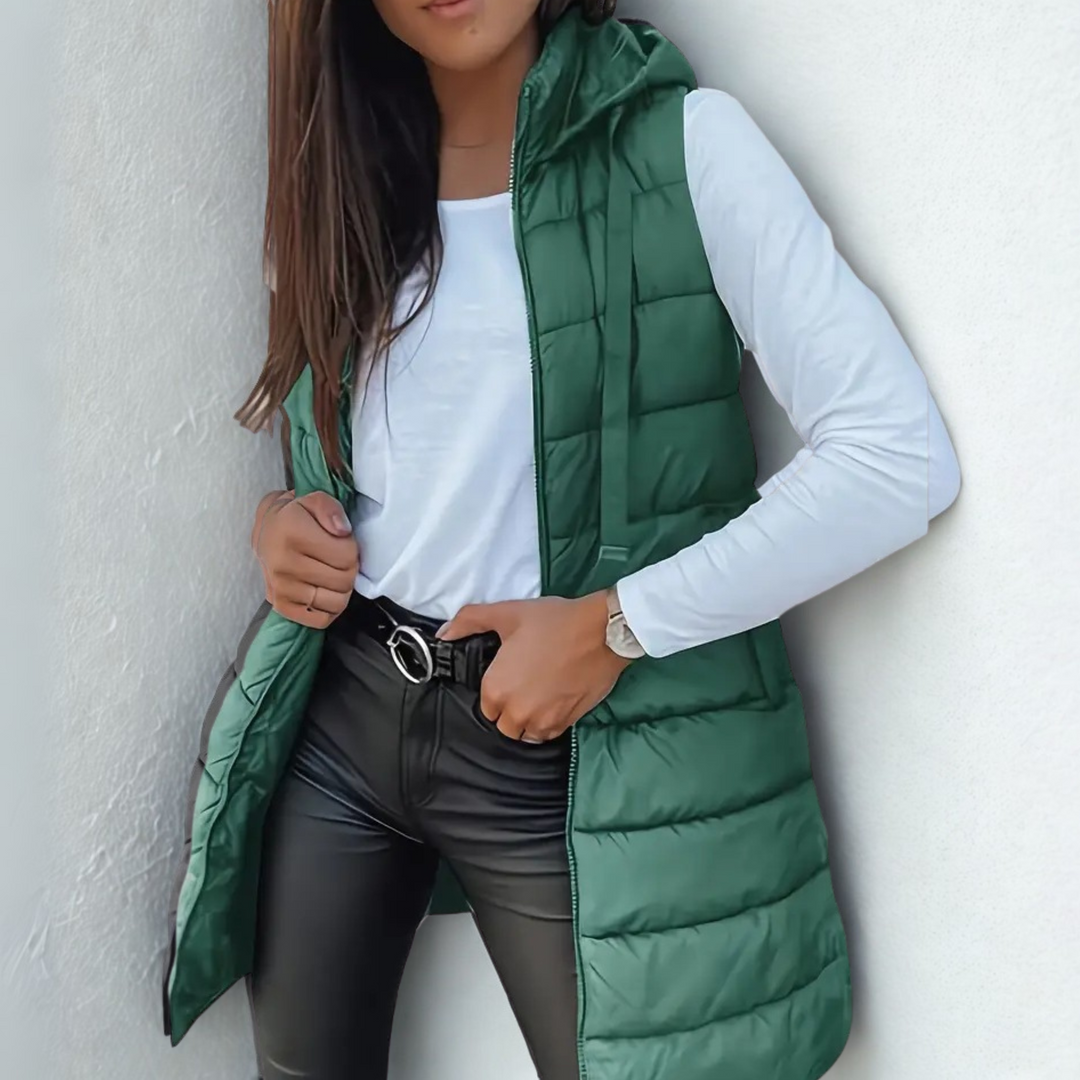 Isabella | Chaleco Puffer Sin Mangas Ligero