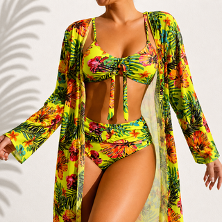 Ivana | Bikini tropical elegante de 3 piezas