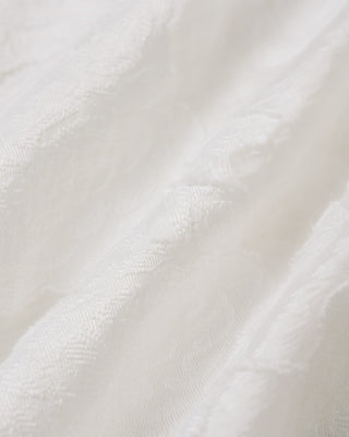 Vestido Midi Blanco con Escote Cuadrado y Cruce