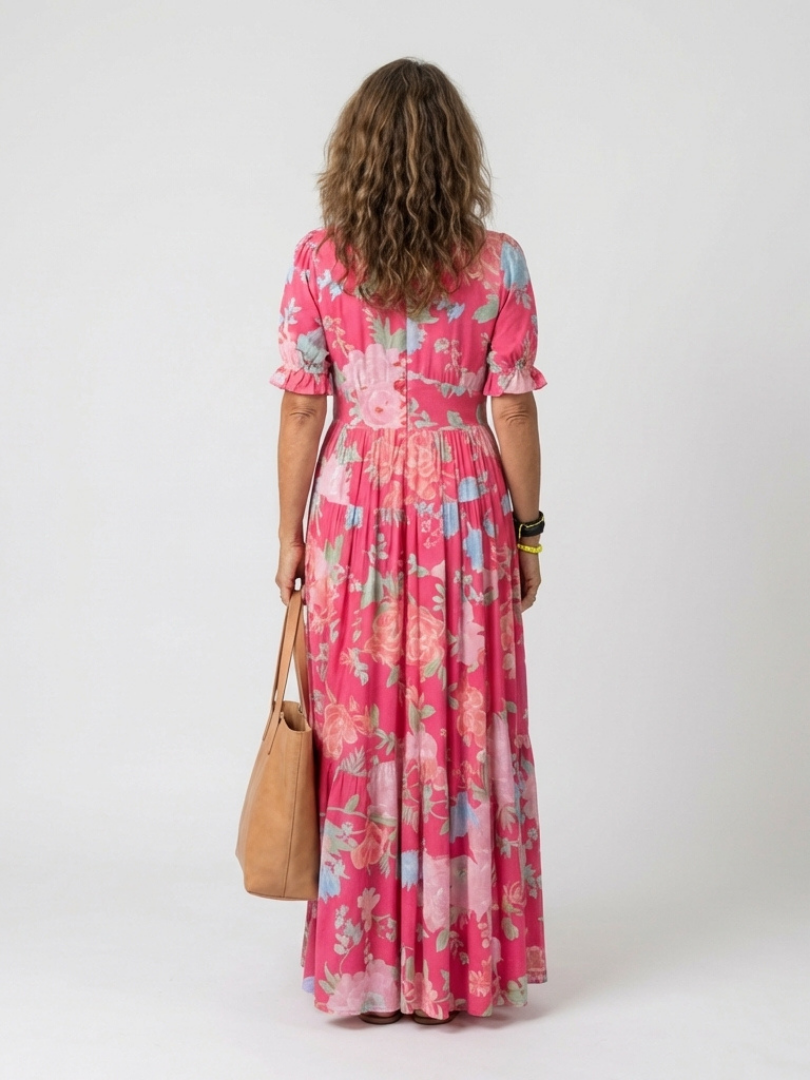 Candela | Vestido midi floral elegante