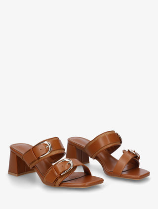 Julieta | Mules con Doble Hebilla