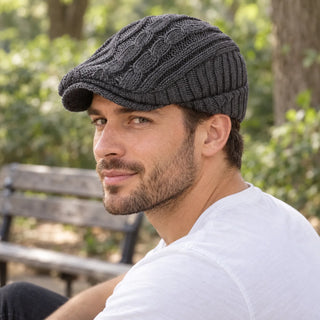 Auliora | Gorra de punto con motivo de trenzas
