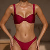 Conjuntos de Bikini Bralette Rojos