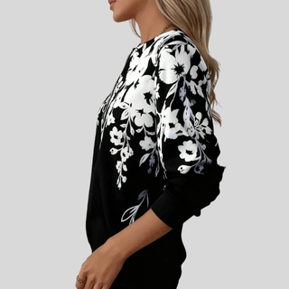 AULIORA | Sudadera Floral con Cremallera para Mujer Aveline