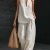 Zoë™ | Conjunto sin mangas con pantalones anchos