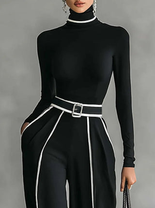 Vera™ | Conjunto elegante con detalles en contraste