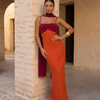 Marta | Vestido naranja elegante