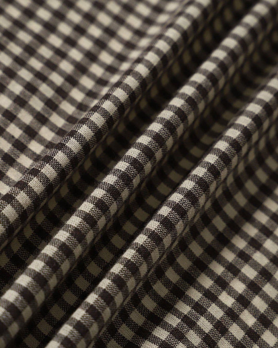 Los Pantalones Cortos de Cuadros de Cintura Alta Marrones