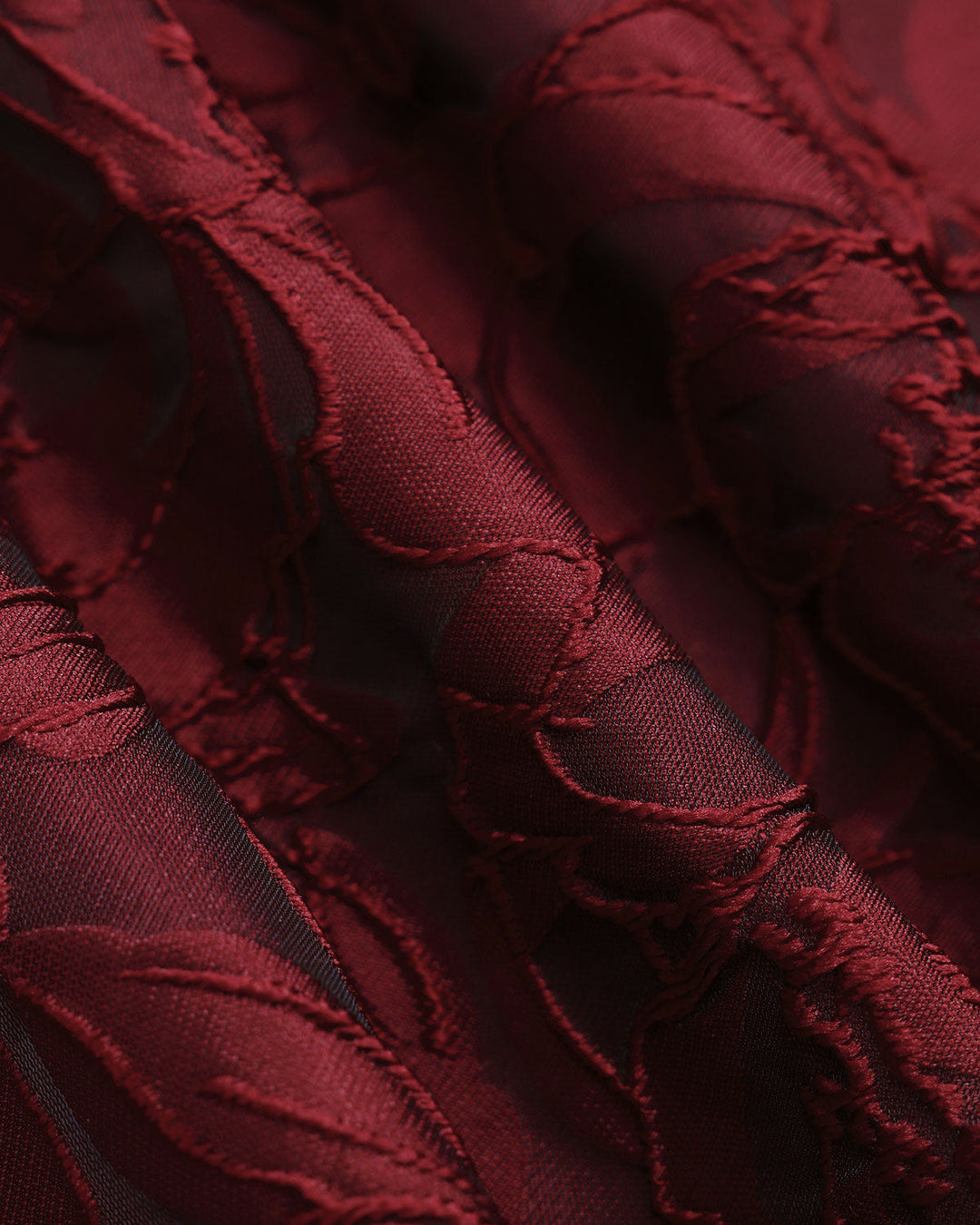 El Vestido Midi Jacquard Rojo Sweetheart
