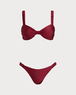 Conjuntos de Bikini Bralette Rojos