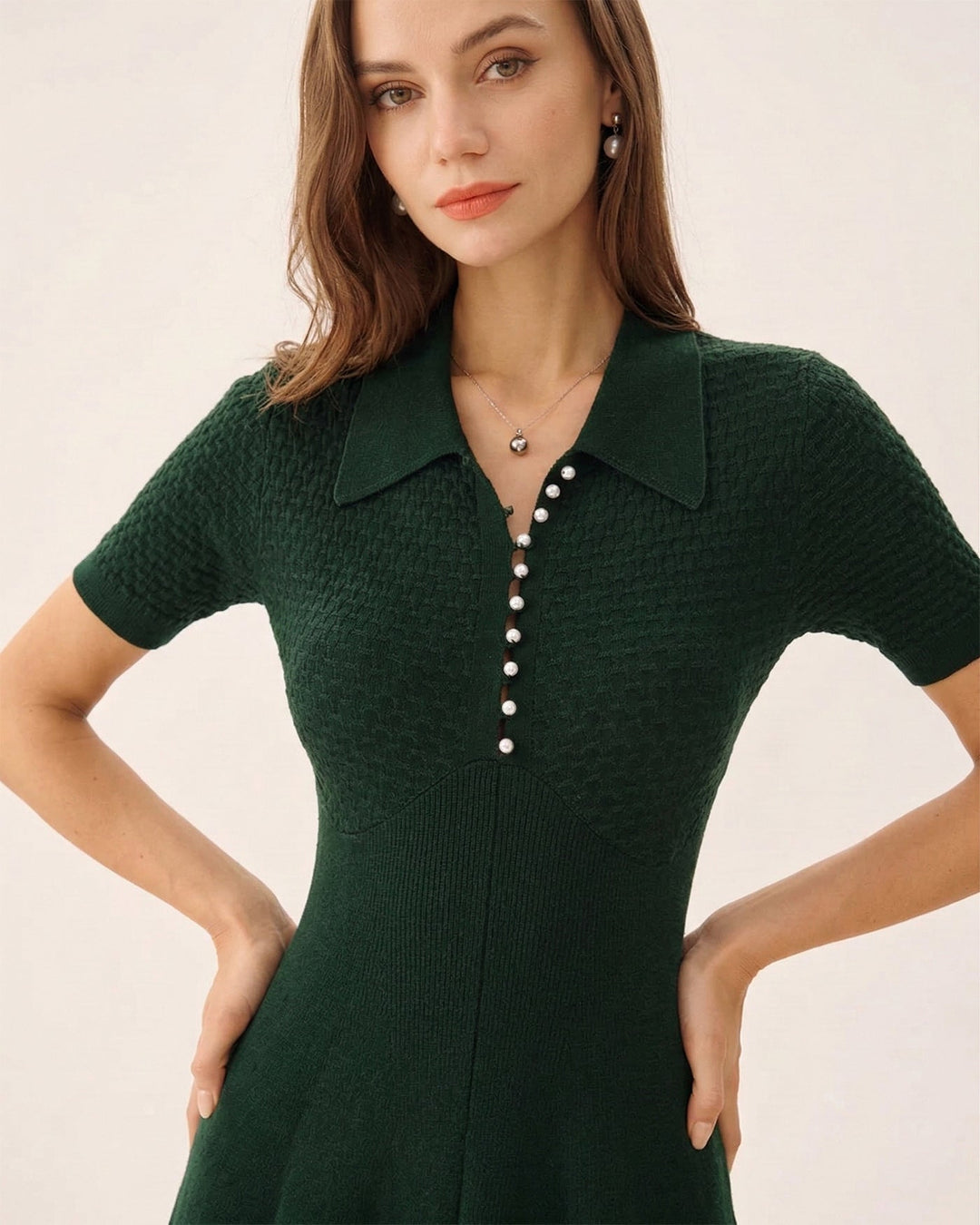 Vestido de Suéter Verde