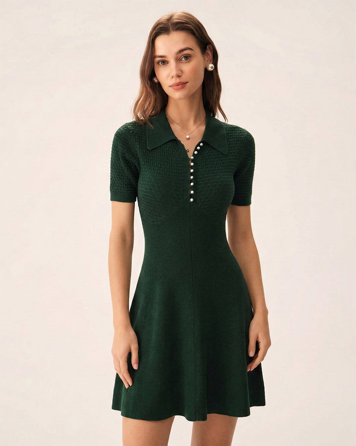 Vestido de Suéter Verde