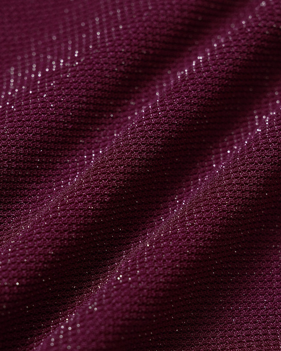 Conjunto de Bikini Triángulo Lurex Color Rojo Vino