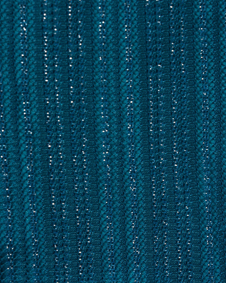 Conjunto de Bikini con Tirantes y Lentejuelas en Azul