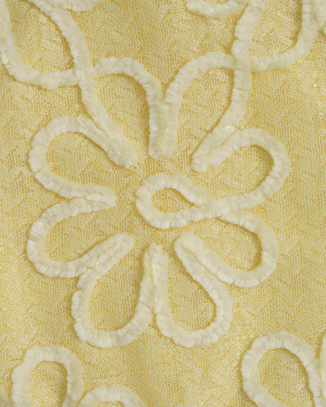 Conjunto de Bikini Texturizado Floral Amarillo con Halter