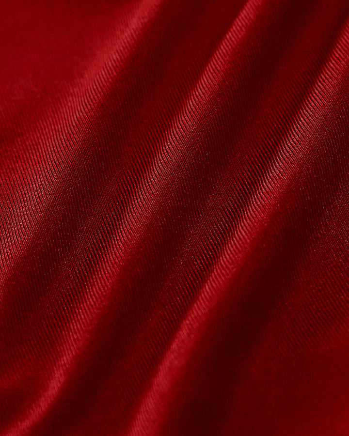Conjunto de Bikini de Cintura Baja en Color Rojo