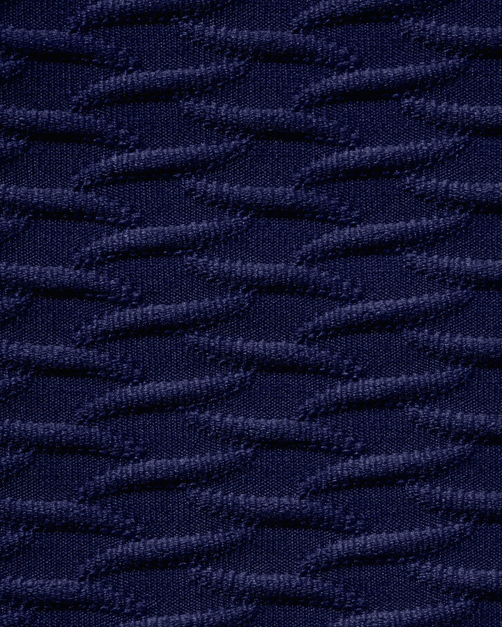 Conjunto de Bikini Triangular Texturizado Azul Real