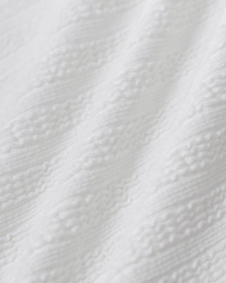 Bralette Blanco Texturizado de Una Pieza para Natación