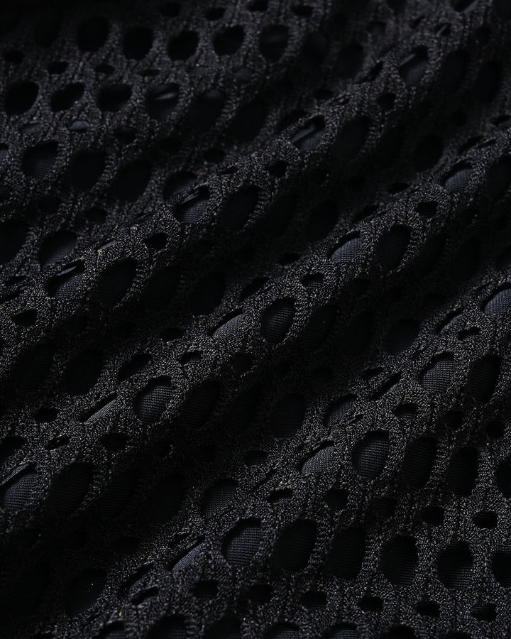Conjunto de Bikini Texturizado con Escote en V Negro