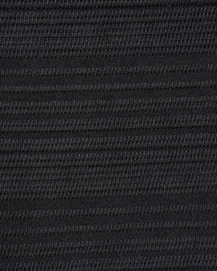 Conjunto de Bikini de Triángulo Texturizado Negro