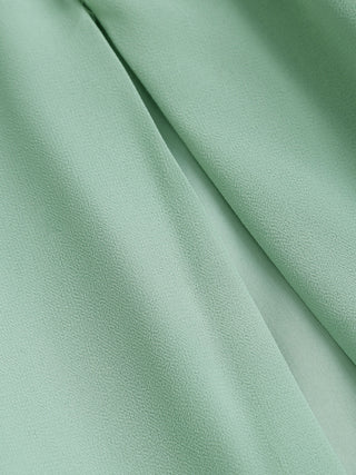 Vestido Maxi Sin Espalda Verde en Corte A
