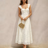 Vestido Maxi A-Line de Jacquard en Color Albaricoque