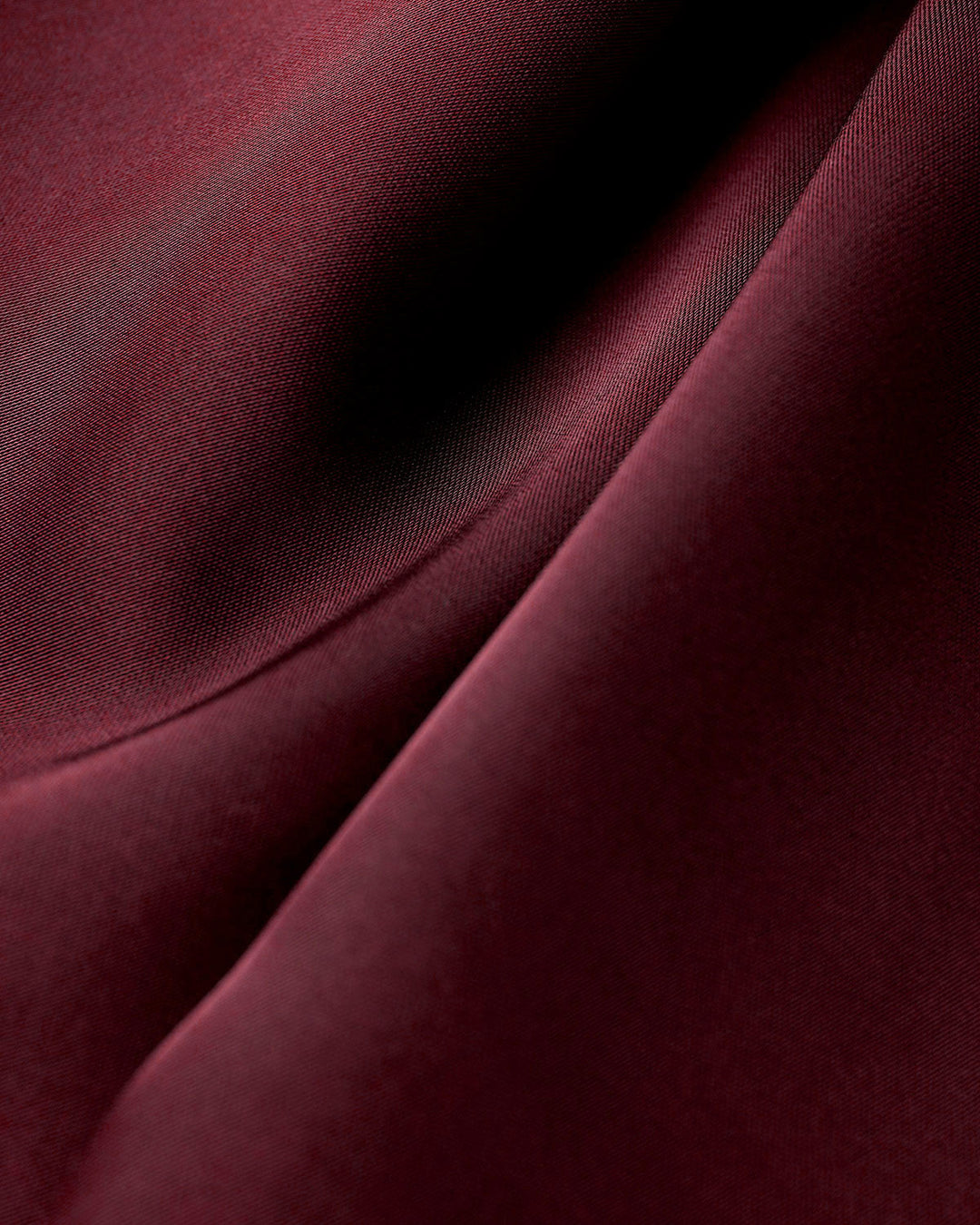 Vestido Maxi A-Line de Satén Color Rojo Vino