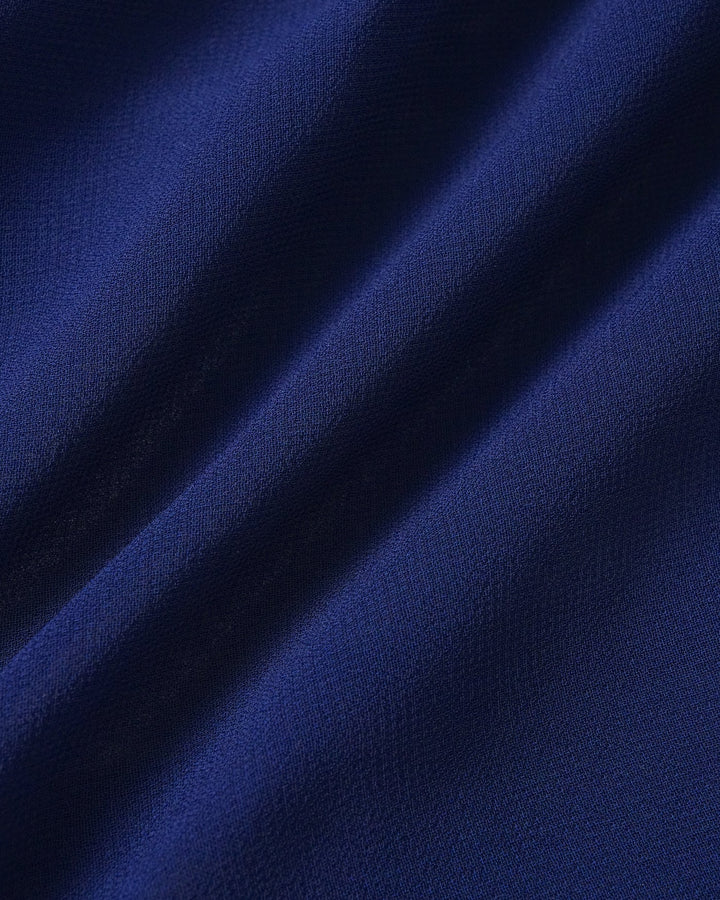 Vestido Mini A-Line Arrugado Azul Tortuga