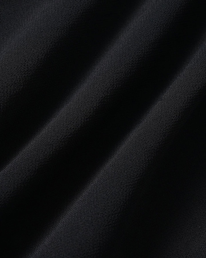 Vestido Mini de Chiffon Negro Transparente