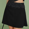 Falda Mini de Splicing con Lunares Negros